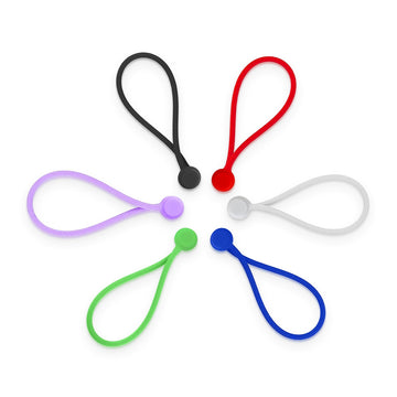 20 Pack Reusable Silicone Magnetic Cable Ties Twist Ties