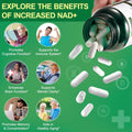 TKTALKER NAD Supplement 2000 Mg - 120 Capsules True NAD & Resveratrol, NMN Alternative Liposomal NAD+ for Women & Men, Support Cellular Health, Stamina & Healthy Aging - Ultra Strength Capsules