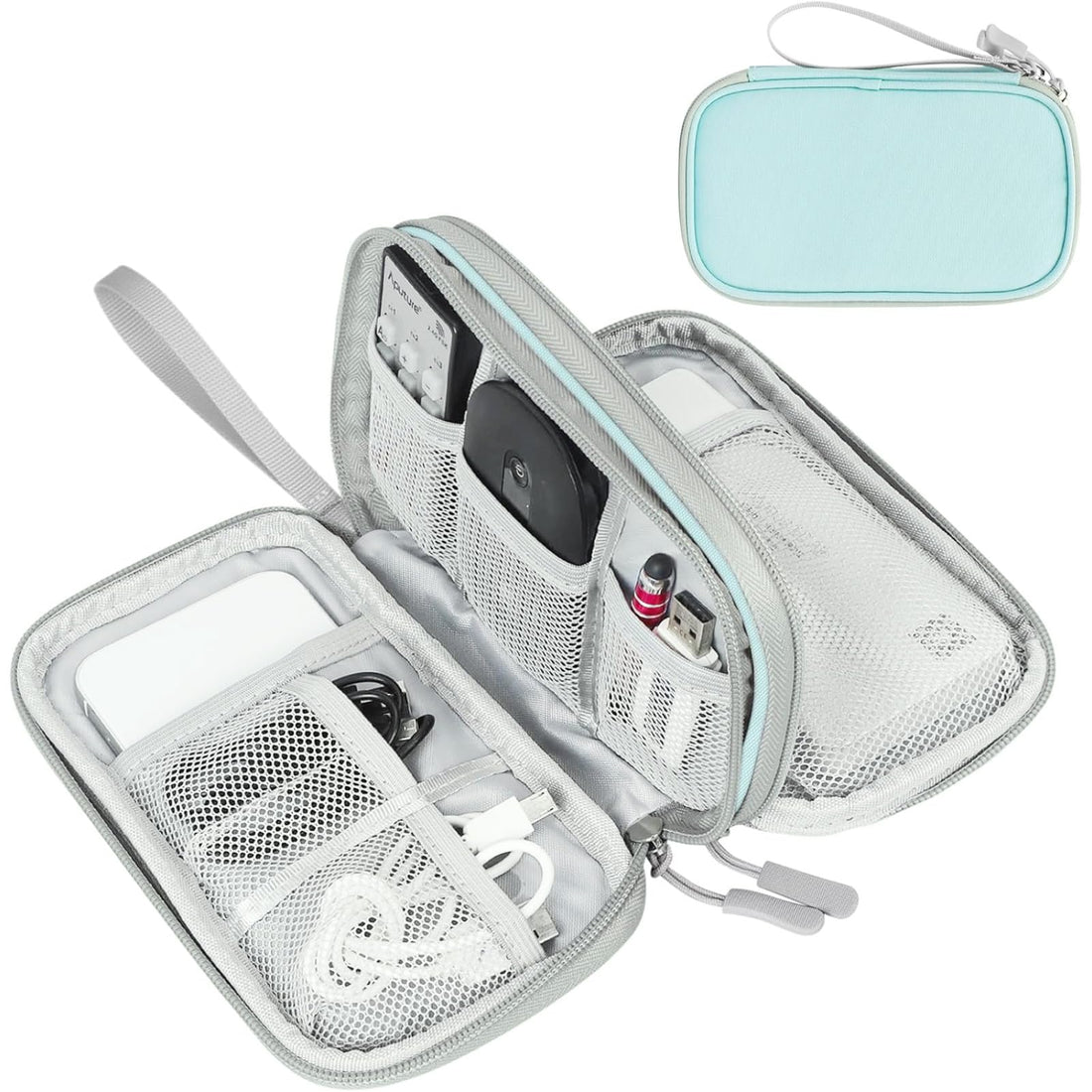 Electronic Organizer, Travel Cable Organizer All-in-One Storage Bag Pouch