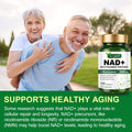 TKTALKER NAD Supplement 2000 Mg - 120 Capsules True NAD & Resveratrol, NMN Alternative Liposomal NAD+ for Women & Men, Support Cellular Health, Stamina & Healthy Aging - Ultra Strength Capsules