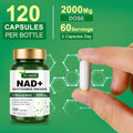 TKTALKER NAD Supplement 2000 Mg - 120 Capsules True NAD & Resveratrol, NMN Alternative Liposomal NAD+ for Women & Men, Support Cellular Health, Stamina & Healthy Aging - Ultra Strength Capsules