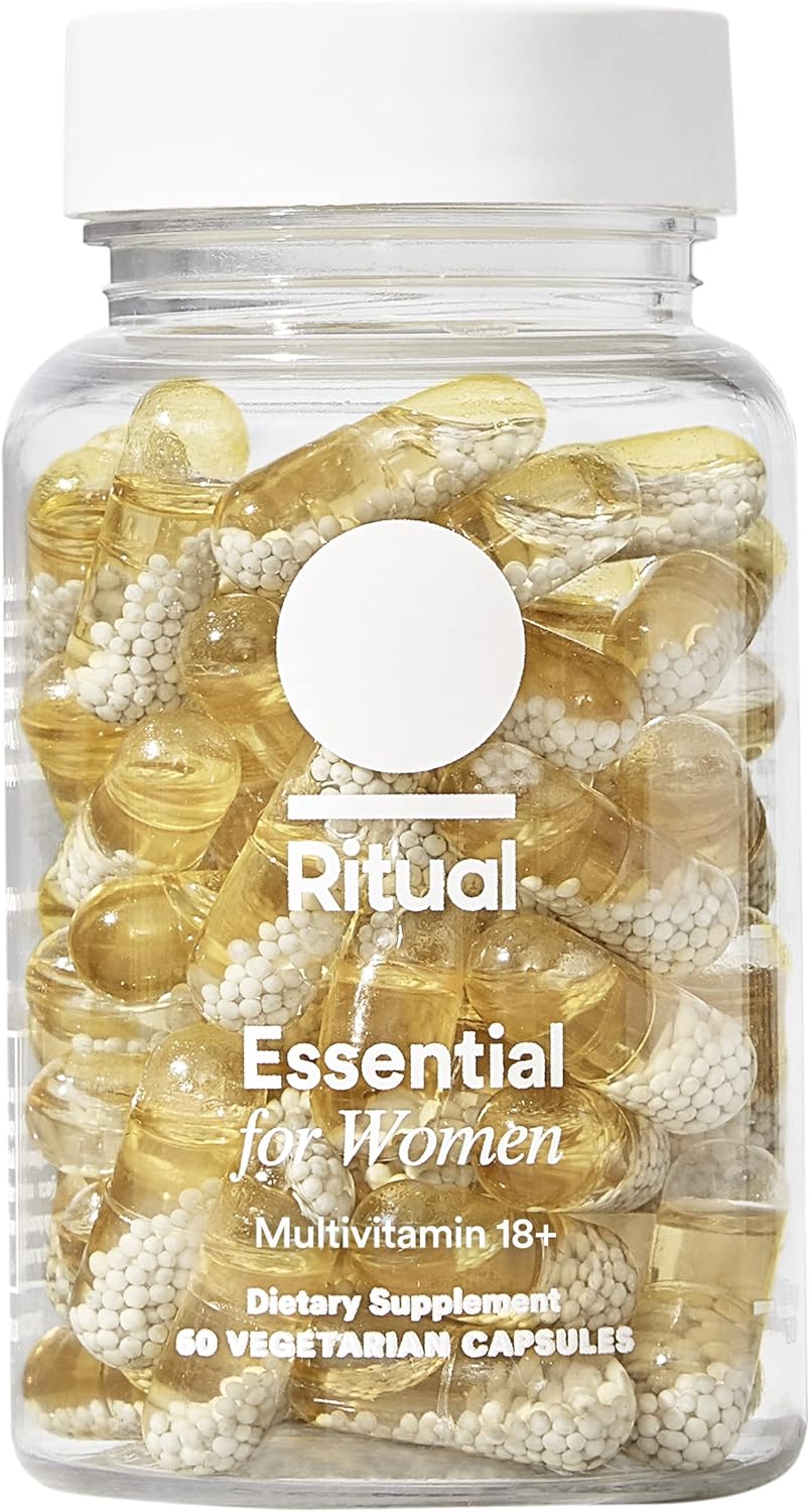 Ritual Women’s 18+ Daily Multivitamin - Key Essential Vitamins and Minerals to Support Energy, Heart, Bone, Brain Health* - Clinical Backed - Vegan - USP Verified - Mint - 60 Capsules - 30 Servings