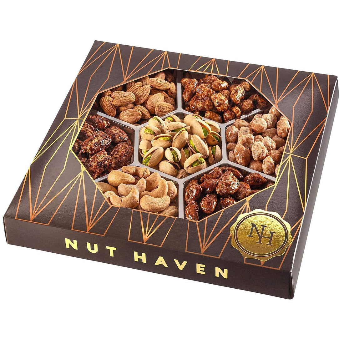 Mothers Day Nuts Gift Basket - Assortment of Sweet & Roasted Salted Gourmet Nuts - Food Gift Box for Mom, Her, Wife, Christmas, Fathers Day, Mothers Day, Sympathy, Family, Men & Women