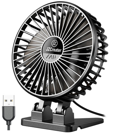 USB Desk Fan, Mini Portable Fans, 3 Speeds Desktop Table Cooling Fan