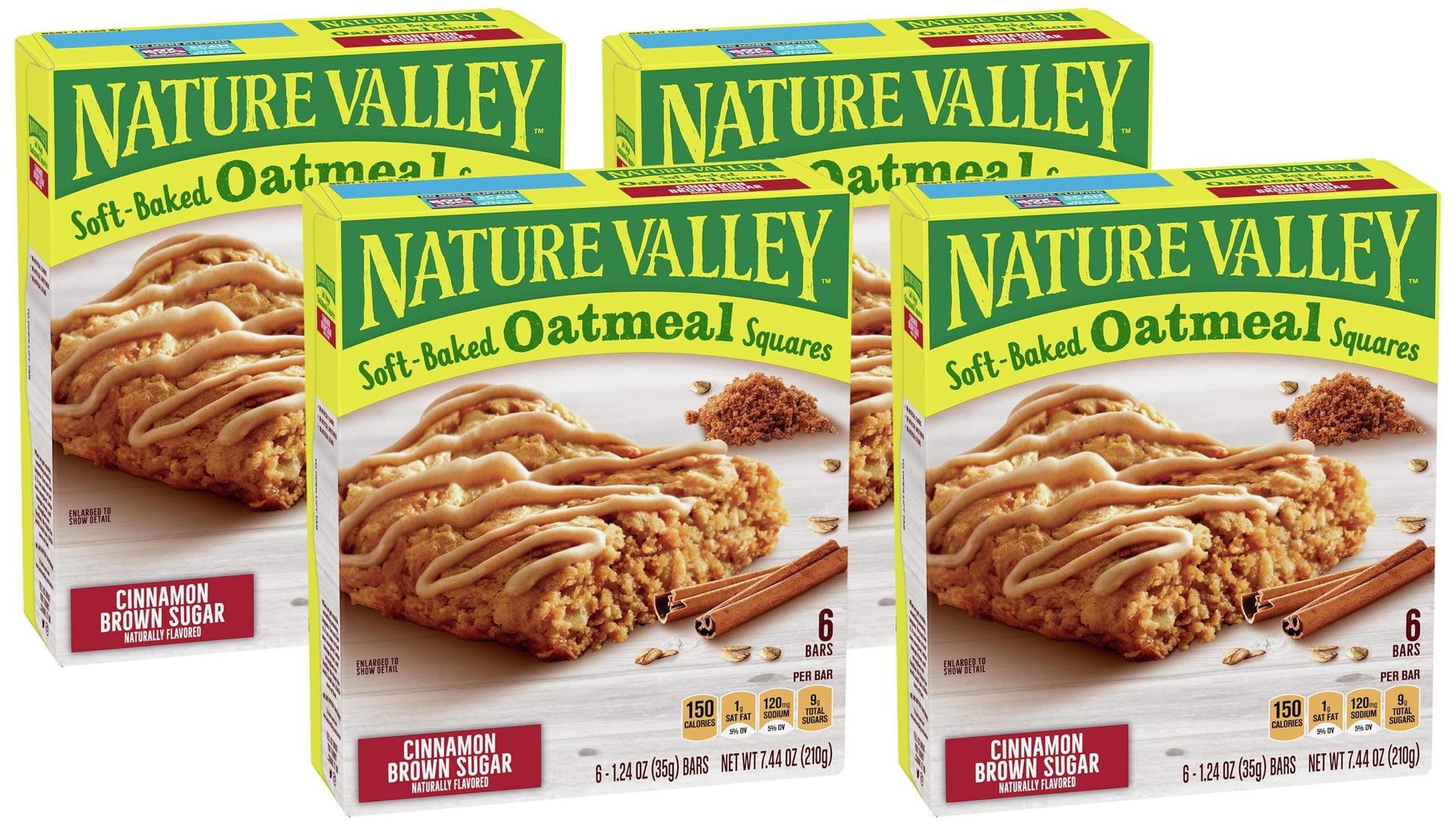 Nature Valley Soft Baked Oatmeal Squares, Peanut Butter, 12 Bars, 14.88 oz