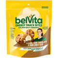 belVita Energy Snack Bites Variety Pack, Banana Dark Chocolate & Sunflower Seed, Blueberry & Sunflower Seed, 15 Snack Packs