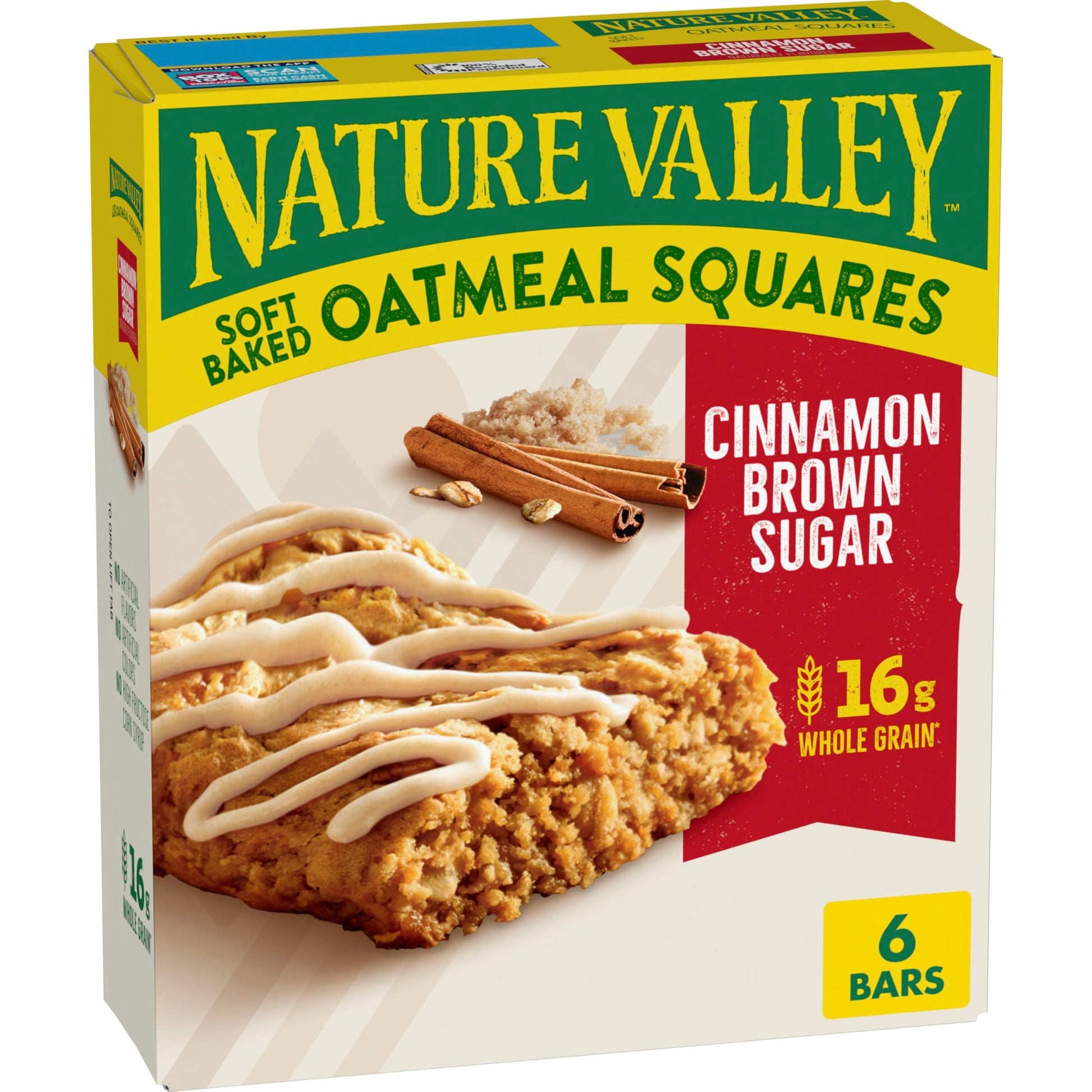 Nature Valley Soft Baked Oatmeal Squares, Peanut Butter, 12 Bars, 14.88 oz