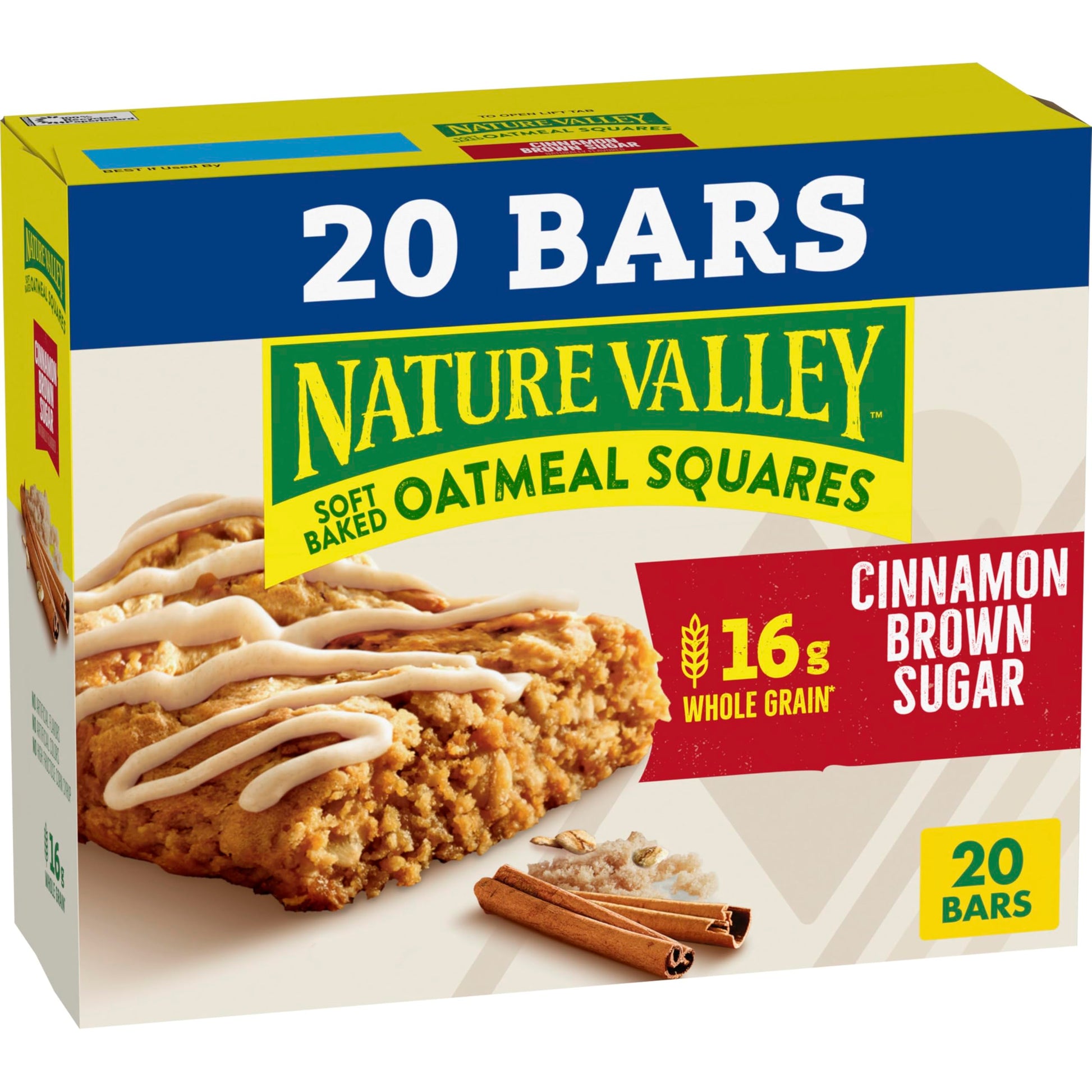 Nature Valley Soft Baked Oatmeal Squares, Peanut Butter, 12 Bars, 14.88 oz