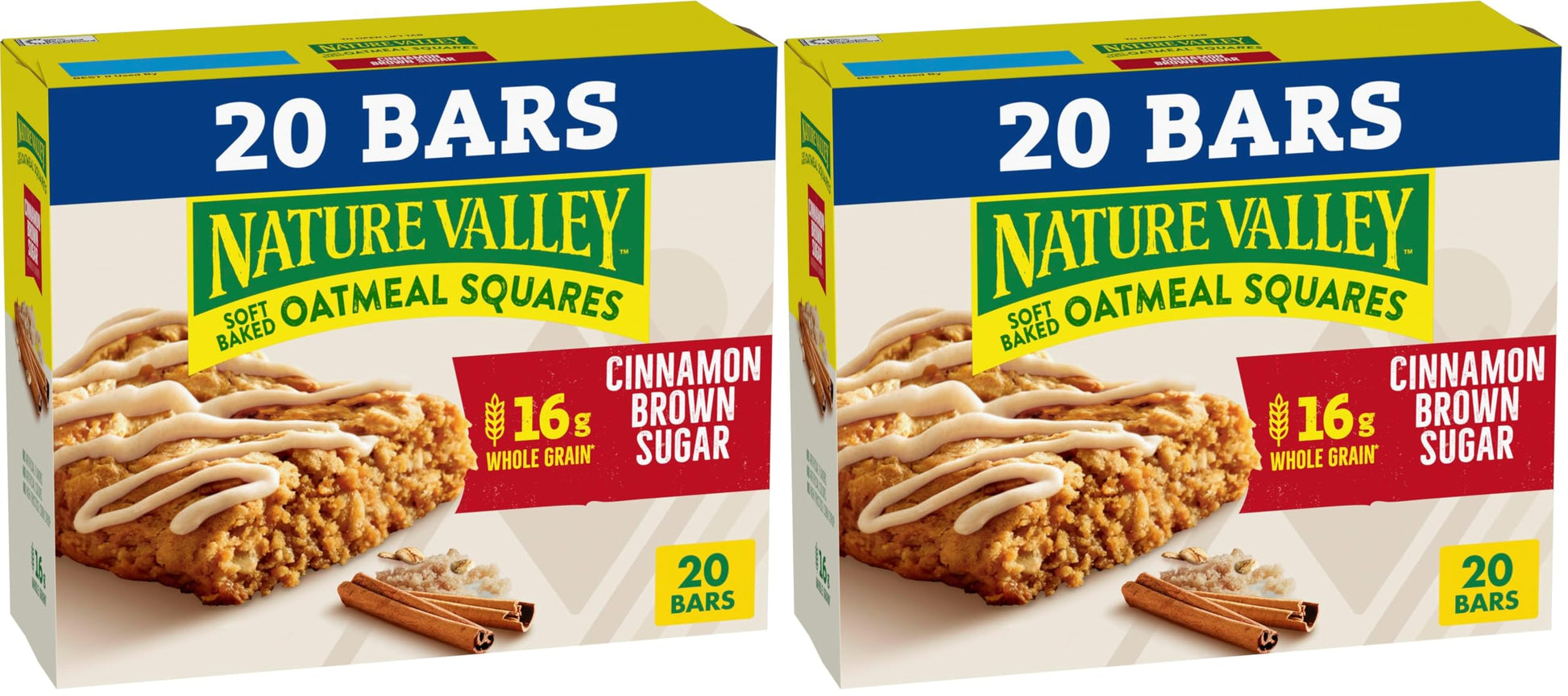 Nature Valley Soft Baked Oatmeal Squares, Peanut Butter, 12 Bars, 14.88 oz