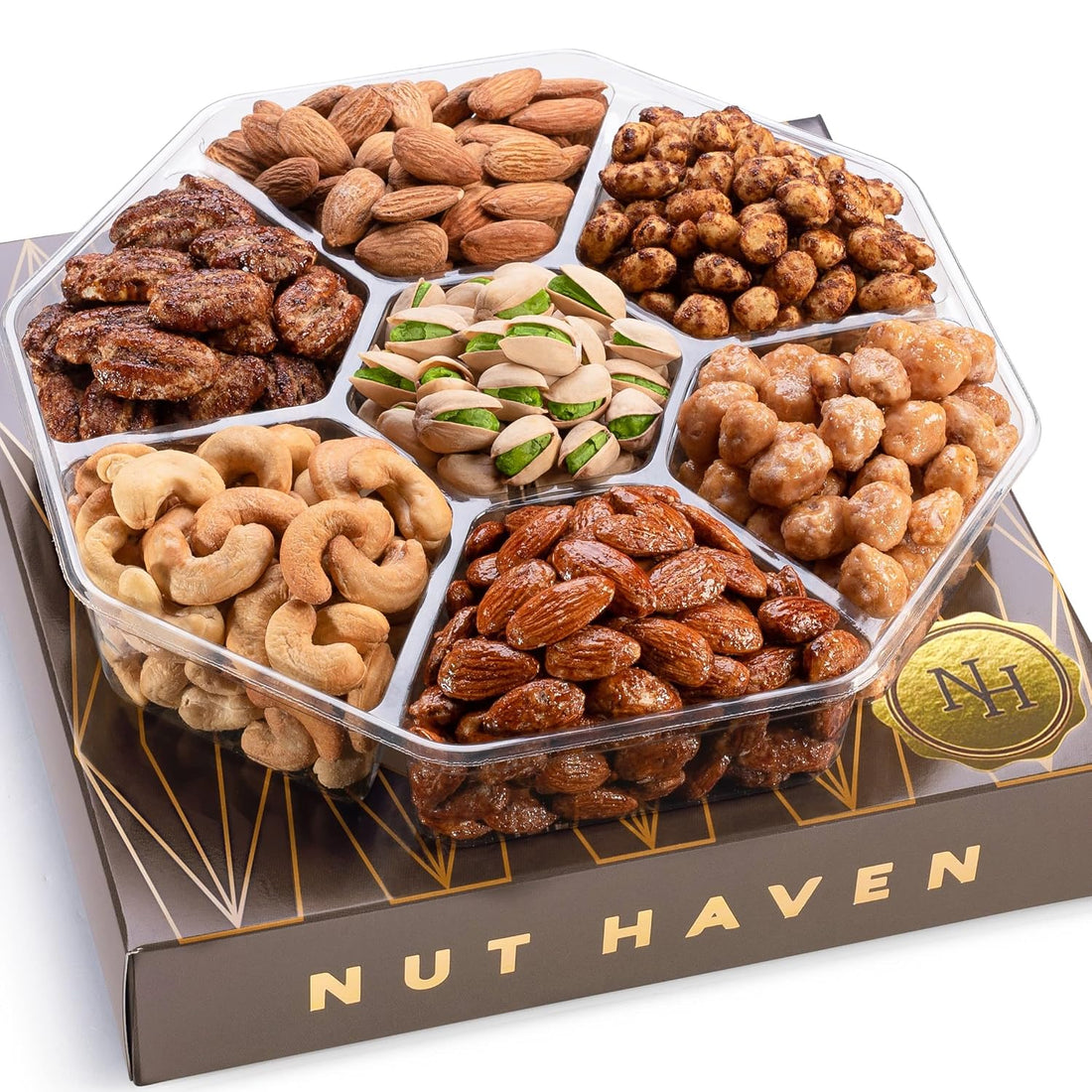 Mothers Day Nuts Gift Basket - Assortment of Sweet & Roasted Salted Gourmet Nuts - Food Gift Box for Mom, Her, Wife, Christmas, Fathers Day, Mothers Day, Sympathy, Family, Men & Women
