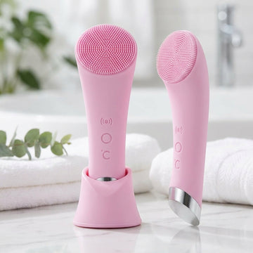 Facial Cleansing Brush, Rechargeable Silicone Face Scrubber